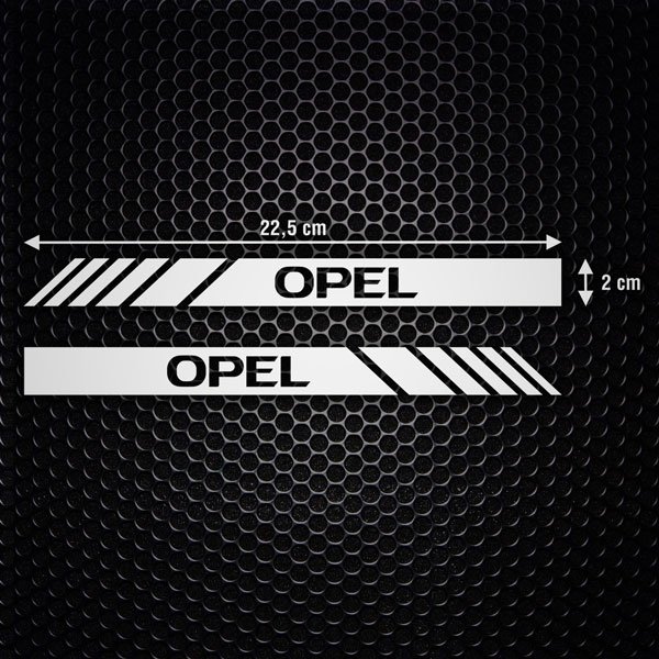 Set 2X Mirror Stickers Opel