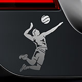 Car & Motorbike Stickers: Spike volleyball 2