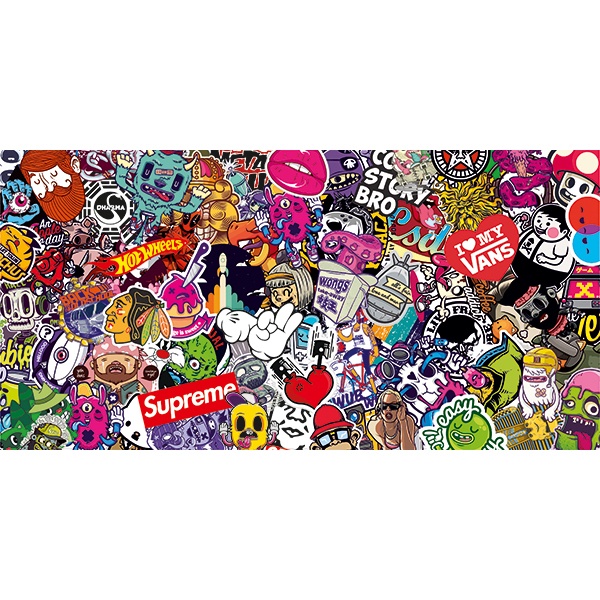 Marty Fielding Laag Onderdompeling Sticker Sticker Bomb Skate | MuralDecal.com
