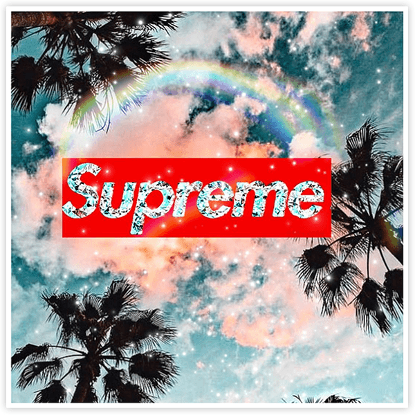 Sticker Supreme sky | MuralDecal.com