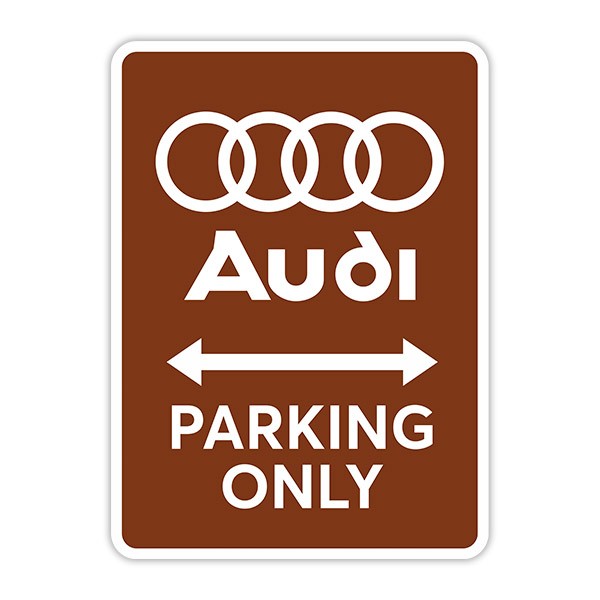 Plaque Audi parking only - Déco murale/Plaques 30x40 cm - decovintage