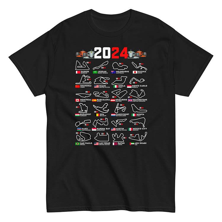 T-shirts: Formula 1 Circuits T-shirt