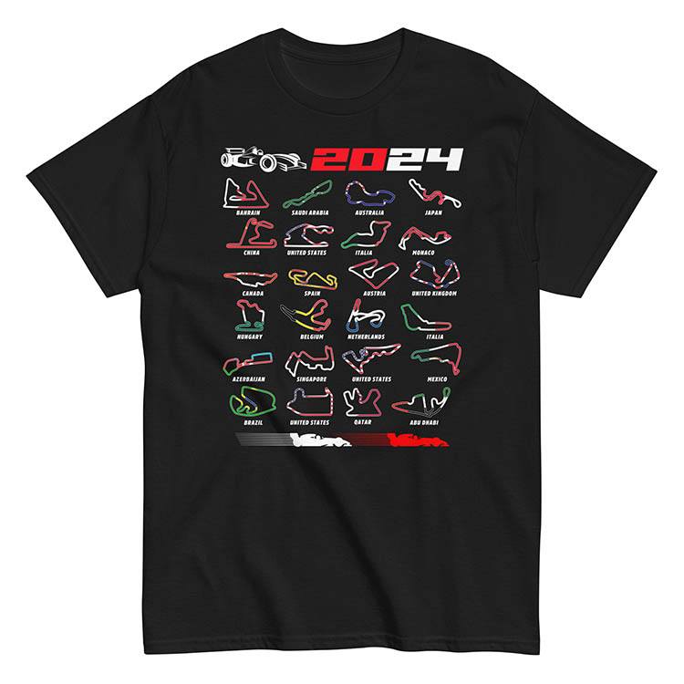 T-shirts: Formula 1 Circuits Flags T-shirt