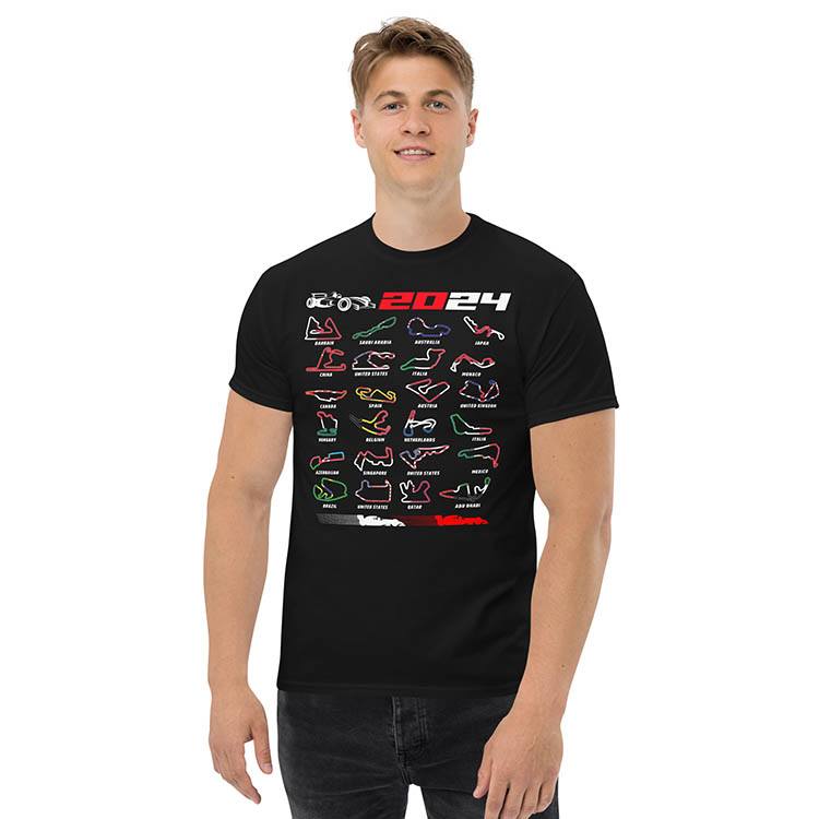 T-shirts: Formula 1 Circuits Flags T-shirt