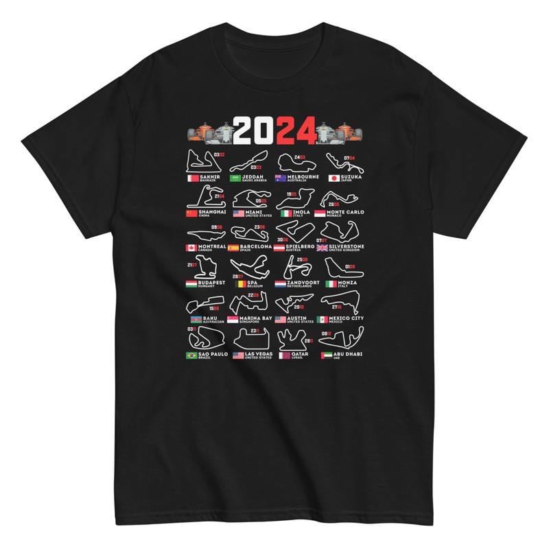 T-shirts: Formula 1 Circuits T-shirt