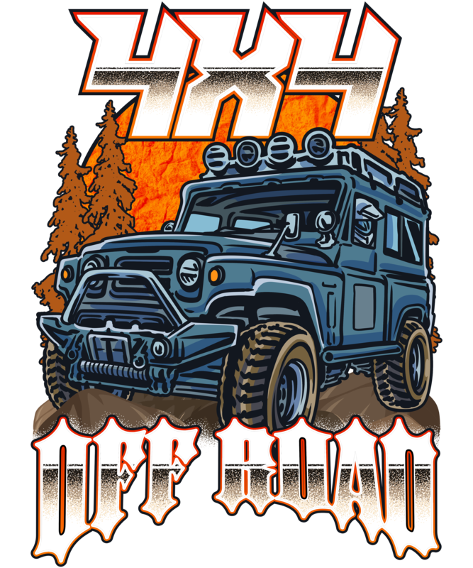 T-shirts: 4x4 Off Road T-shirt for Off-Road Vehicles