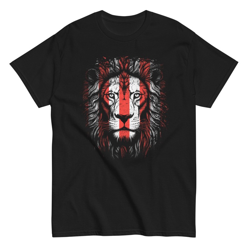 T-shirts: Graphic tee lion for fans