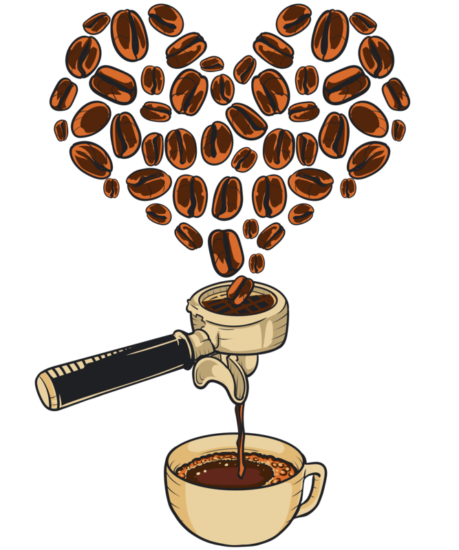 T-shirts: Coffee Ground Espresso Maker