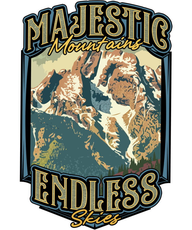 T-shirts: Majestic Mountains Endless Skies