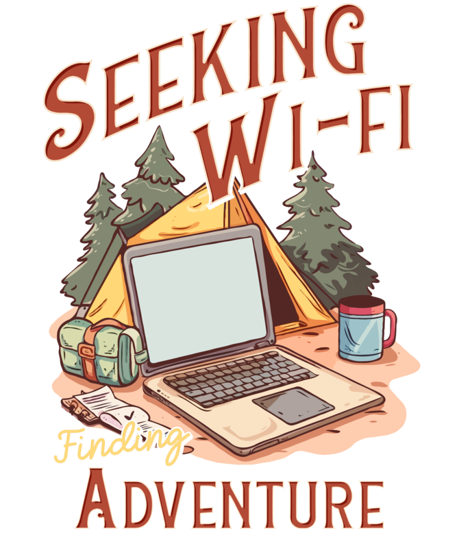 T-shirts: Seeking Wi-Fi Adventure Camping