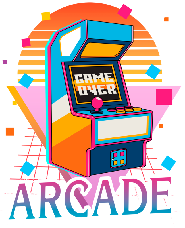 T-shirts: Retro Arcade Game Over Machine T-Shirt