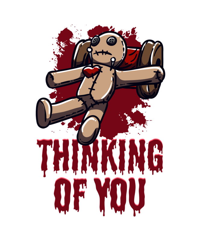 T-shirts: Thinking Of You Voodoo Doll Halloween