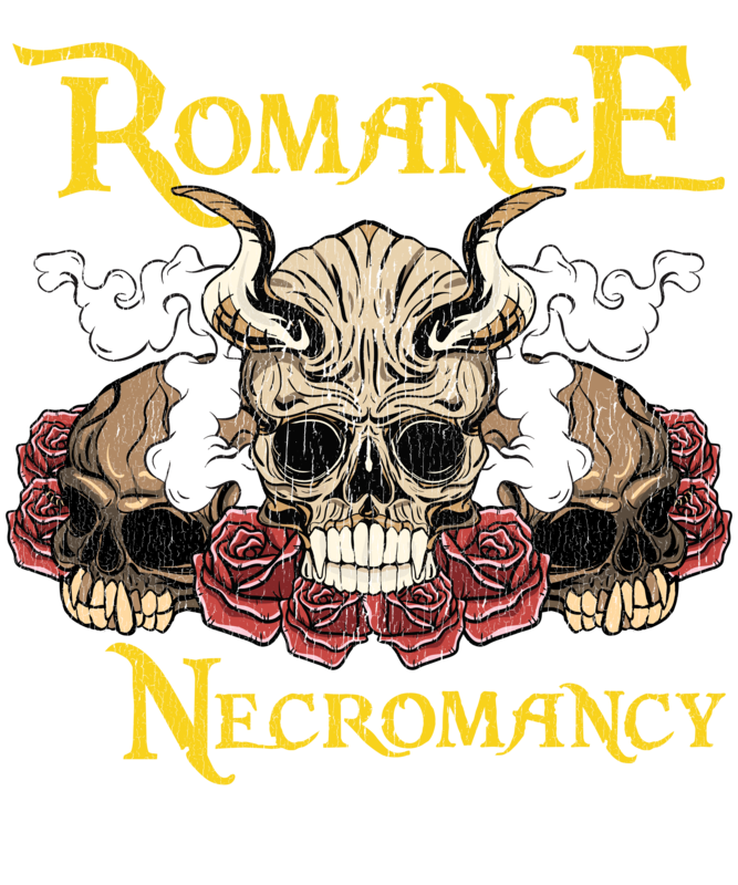 T-shirts: Romance and Necromancy T-Shirt - Dark Gothic Style