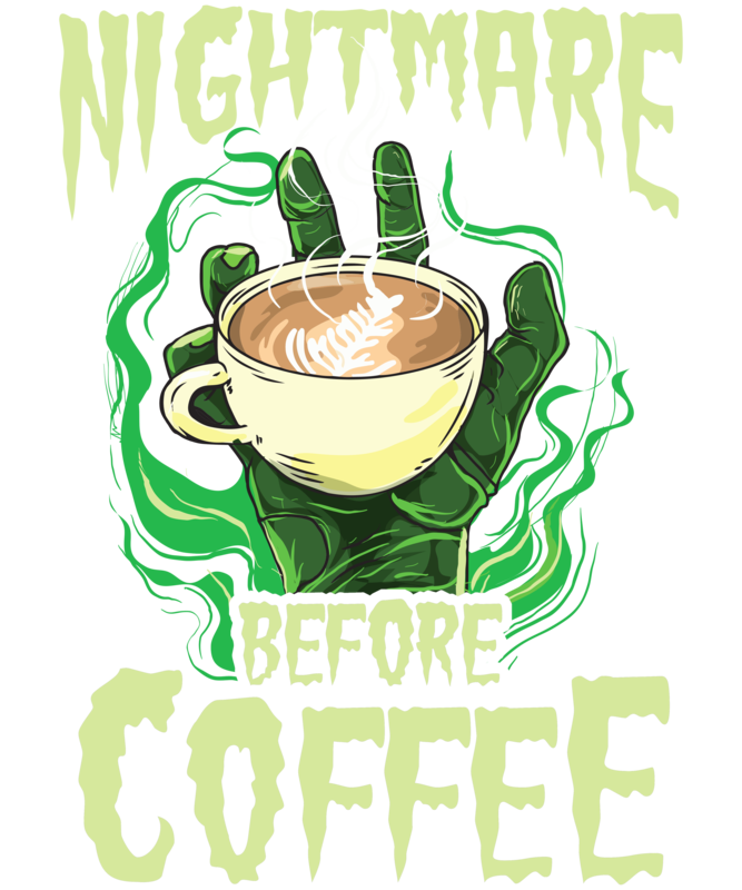 T-shirts: Nightmare Before Coffee Halloween