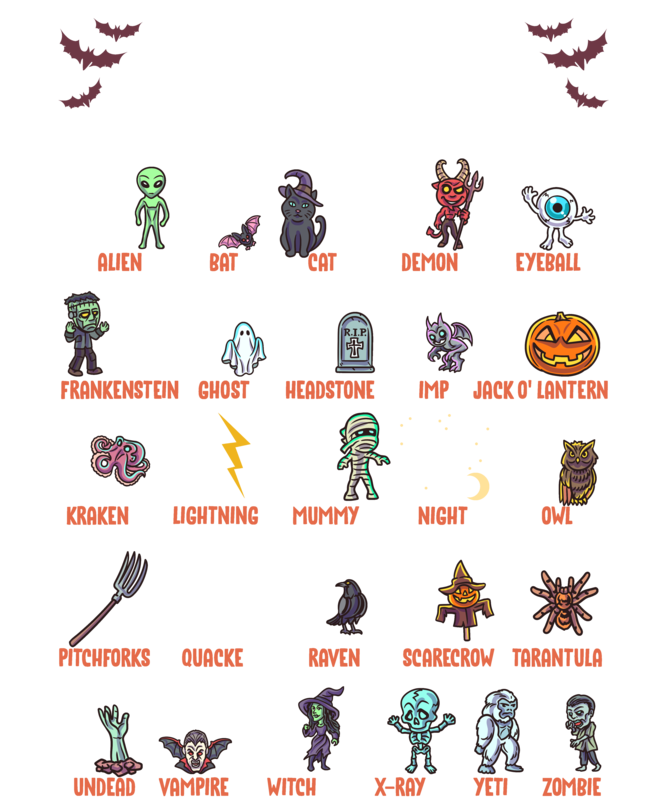 T-shirts: My Halloween Alphabet