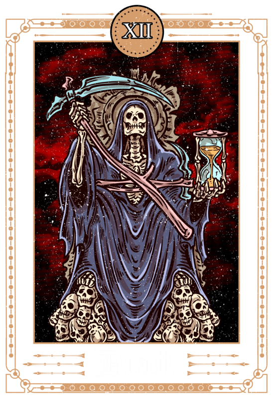 T-shirts: Tarot Death Occult T-Shirt