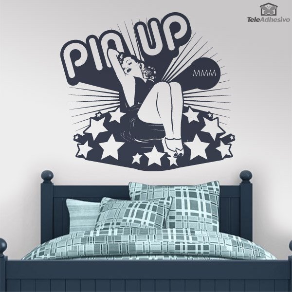 Stickers Pin up Rollers - Autocollant muraux et deco
