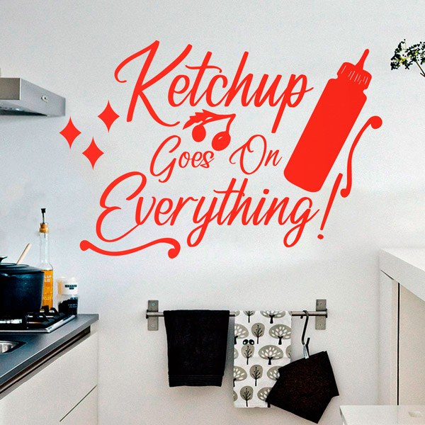 Wall Stickers: Ketchup goes on everything