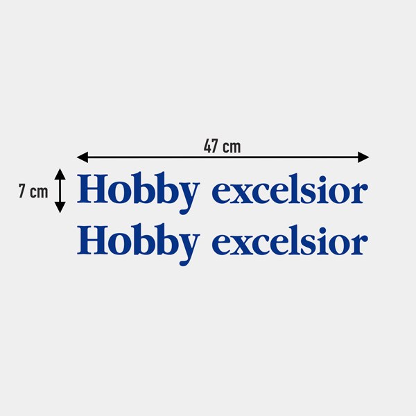 Camper van decals: Hobby excelsior