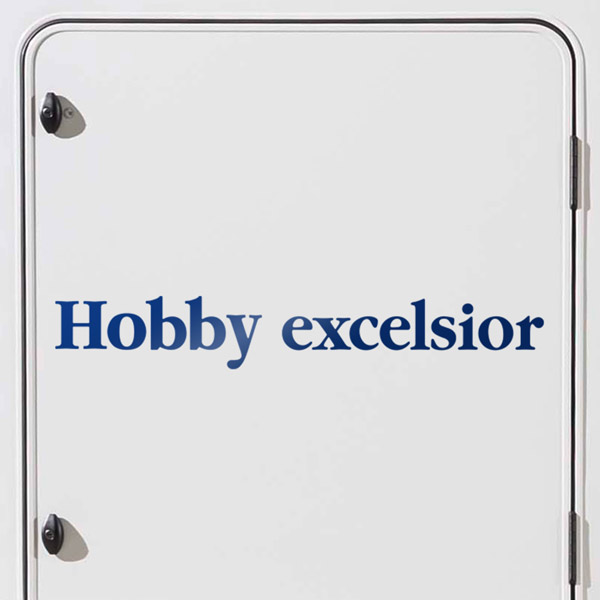 Camper van decals: Hobby excelsior