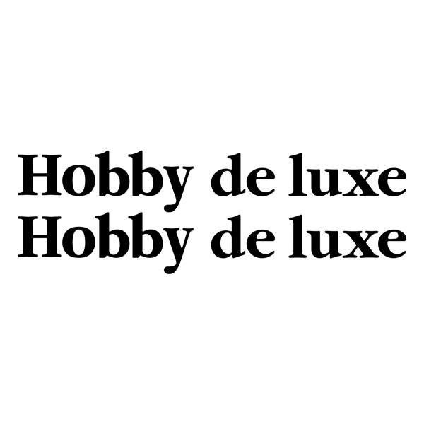 Camper van decals: Hobby de luxe