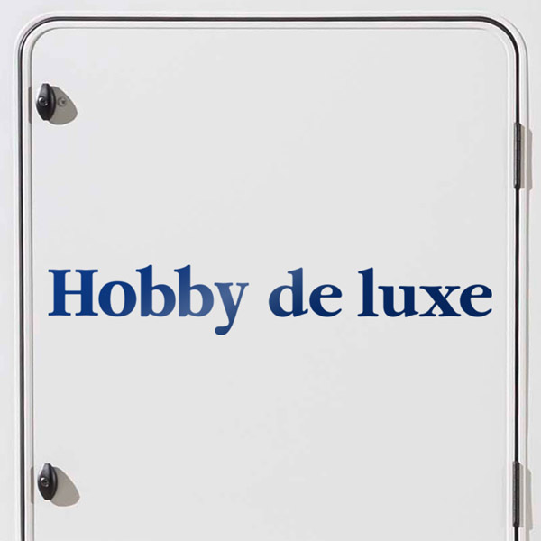 Camper van decals: Hobby de luxe