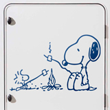 Camper van decals: Snoopy Bonfire 2