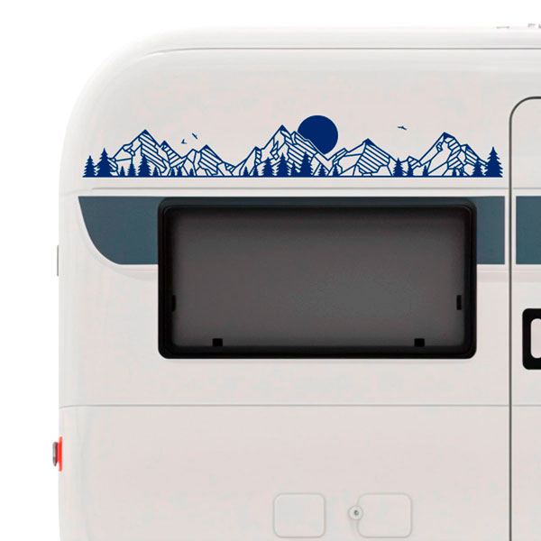 Camper van decals: Mountain landscape 2