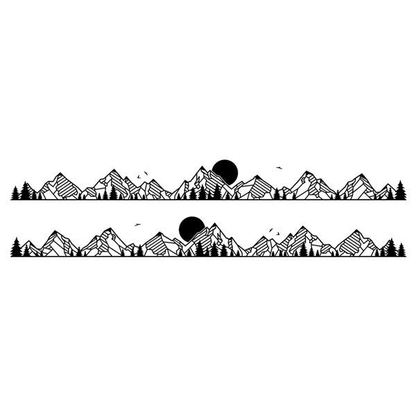 Camper van decals: Mountain Landscape