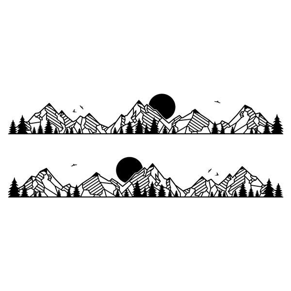 Camper van decals: Mountain Landscape