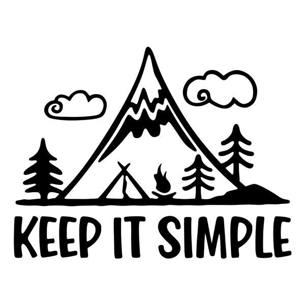 Camper van decals: Keep it simple vinyl sticker for motorhome