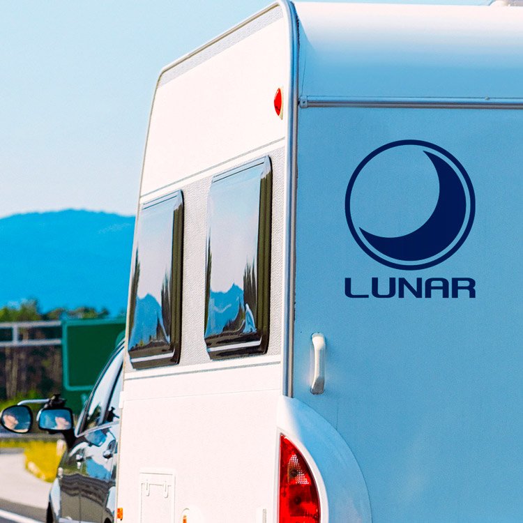 Camper van decals: Lunar Logo Camper Vinyl