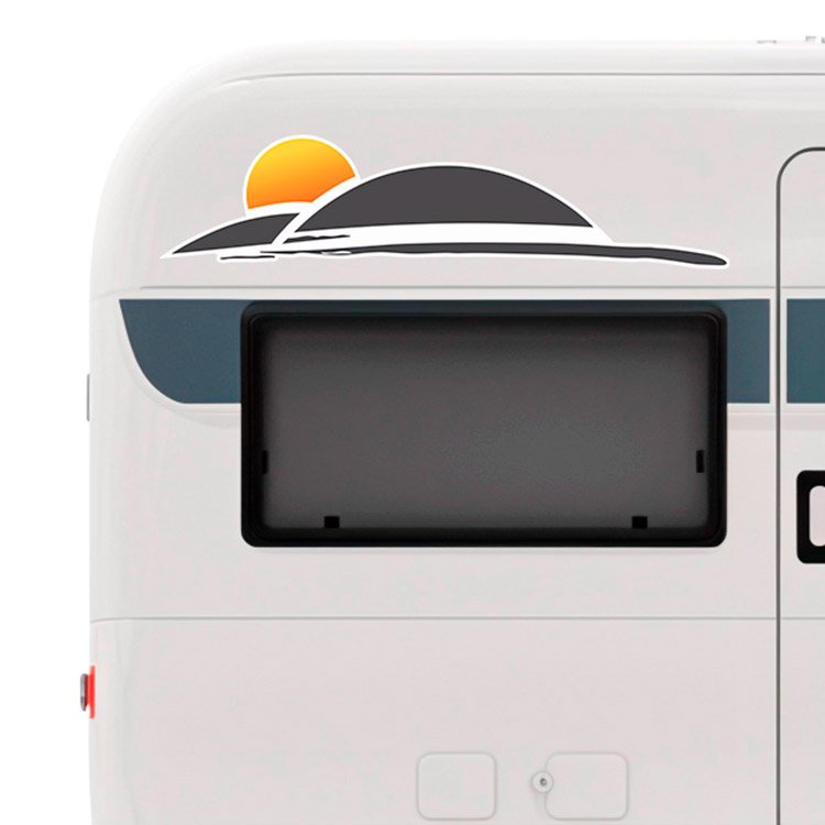 Camper van decals: Pilote - Sunset Decal (Right Side)