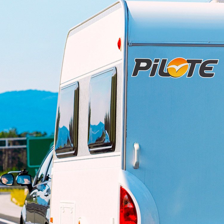 Camper van decals: Pilote - Black Decal