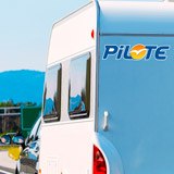 Camper van decals: Blue Pilote 3