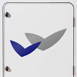 Camper van decals: Pilote logo wings hood 2